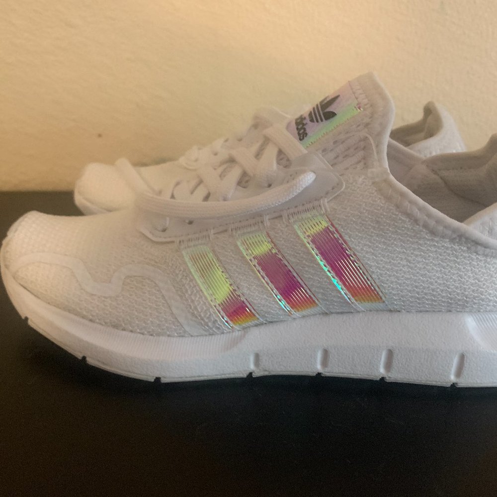 New girl's Adidas athletic shoes - never worn size 3.5 kids